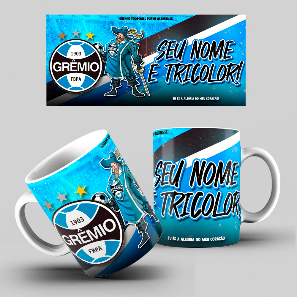 Caneca do Grêmio Personalizada Com Seu Nome Produtos Grêmio Canecas de Time