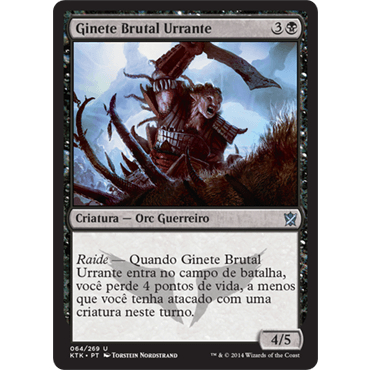 Ginete Brutal Urrante (Orc / Guerreiro) - Magic The Gathering