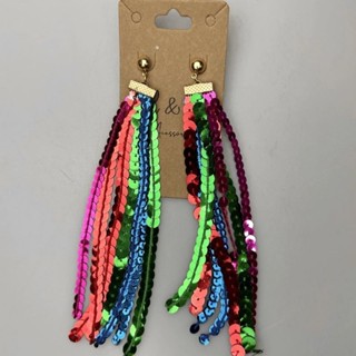 Brinco de Carnaval Lantejoulas Coloridas