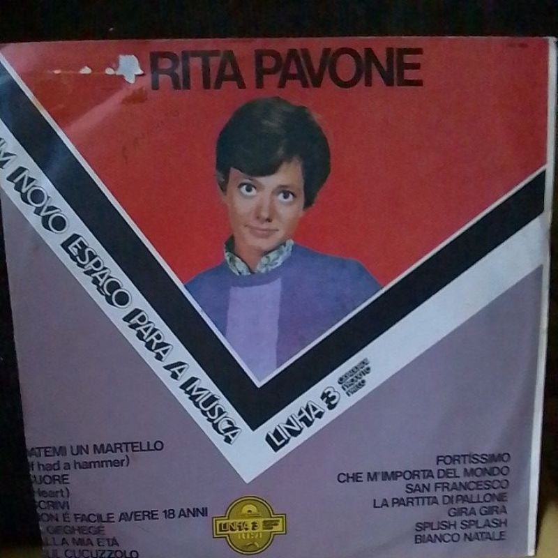 lp vinil - rita pavone disco de ouro  datemi un martello / samba rock