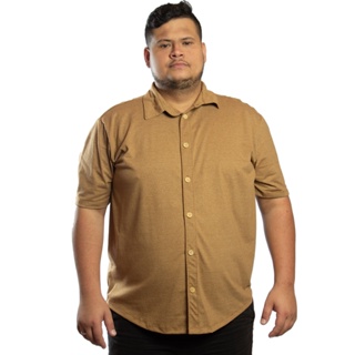Camisa Plus Size Manga Curta Masculina em Tamanhos Nobres em Oferta na Shopee