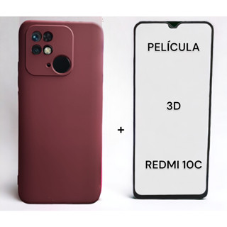 Kit capinha capa case XIAOMI REDMI 10C + Pelicula 3D