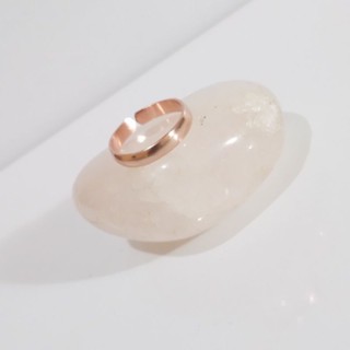 Anel Feminino liso de Cobre Puro | Ajustável.