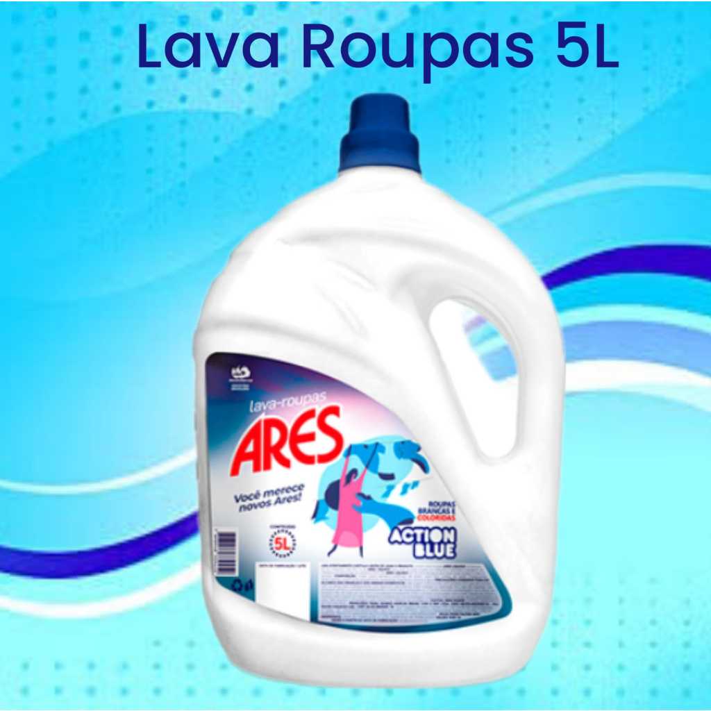 Lava Roupas Líquido 5L – Fórmula Concentrada com Alto Rendimento em Oferta na Shopee