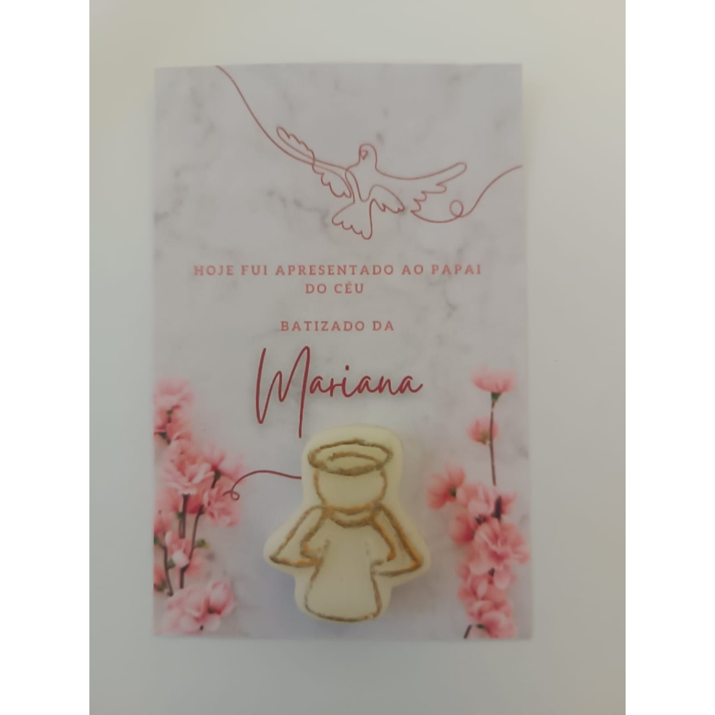 kit 30 Lembrancinha personalizada para batizado, crisma, primeira comunhão