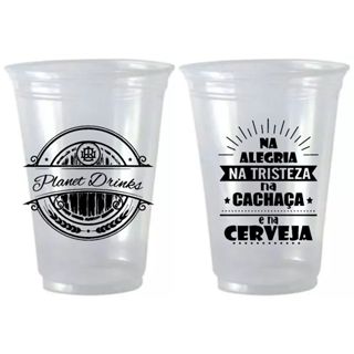 250 unid. Copo descartável Personalizado 300ml material Flexível PP ótima qualidade em Oferta na Shopee