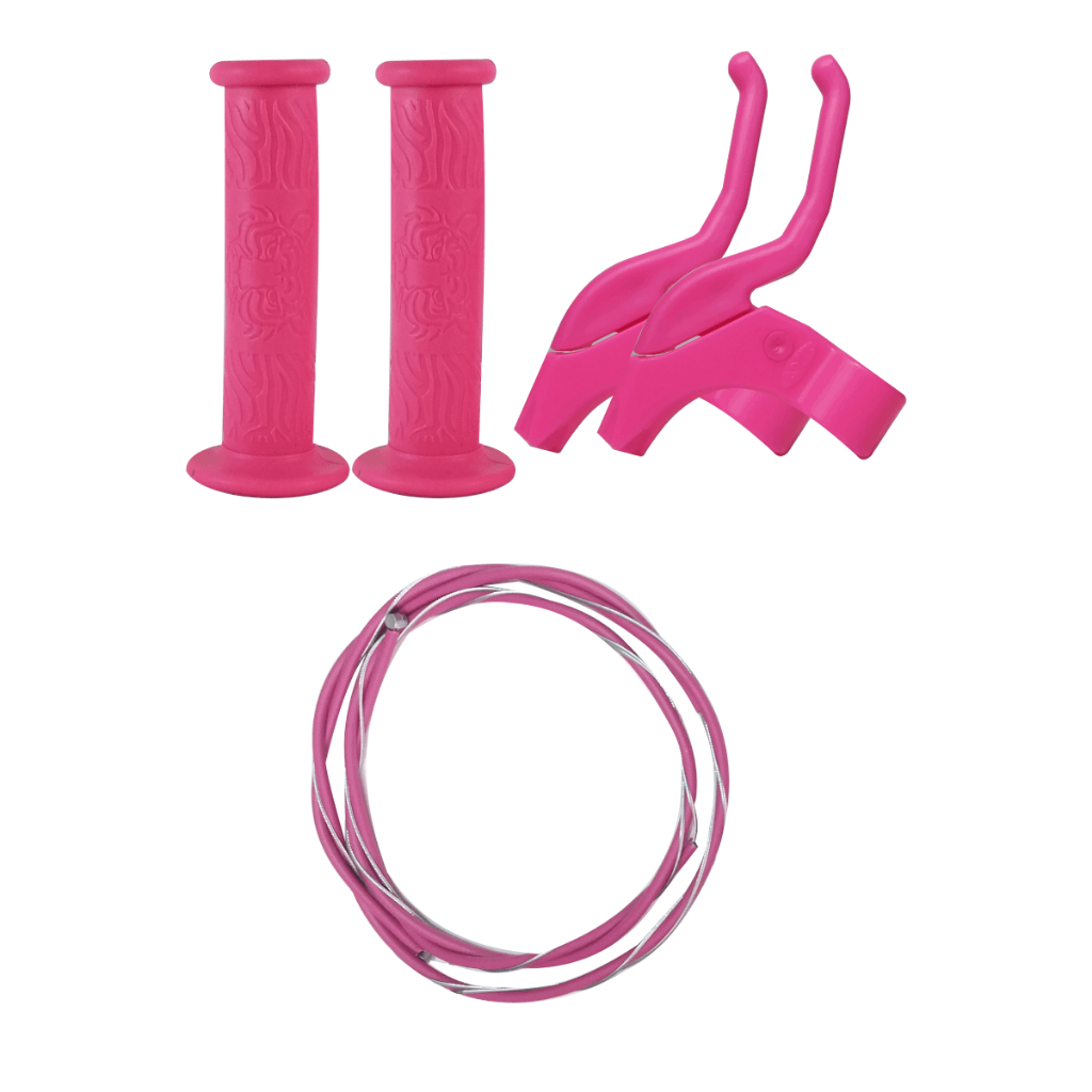 Kit Manete Manopla Conduite e cabos Pink aro 16 em Oferta na Shopee