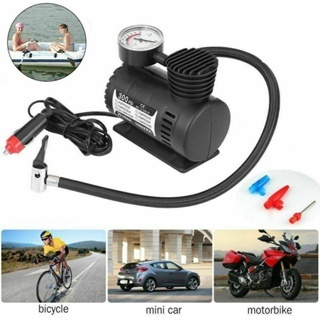 Compressor De Ar Elétrico Carro Bike Moto 12v Portátil Mini em Oferta na Shopee