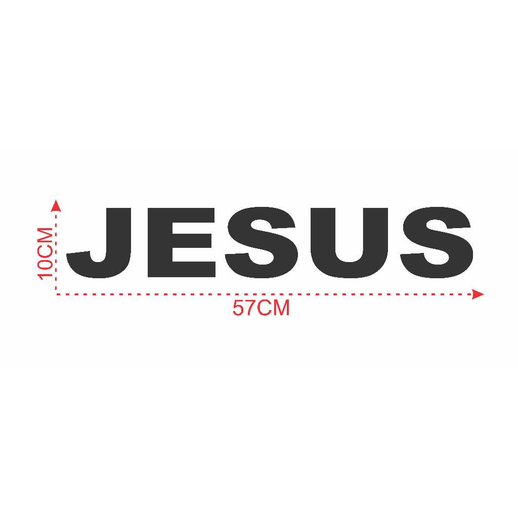 Adesivo Palavra Jesus Religião Fé Púlpito Amor Igreja Deus Salmos Evangelho
