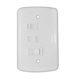 Controle Chave De Parede 3 Velocidades Branca Com Capacitor 110v 220v Ventilador de Teto Interruptor Lâmpada