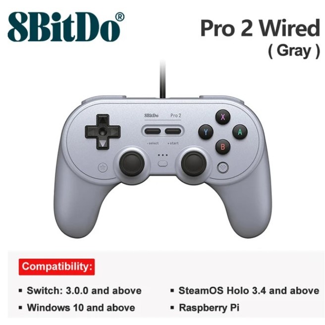 Controle 8Bitdo Pro 2 - Com Fio Wired Usb Nintendo Switch