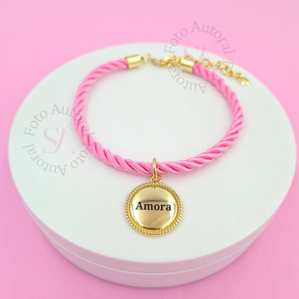 Coleira Rosa de Cachorro com Placa Nome do Pet Várias Cores C1