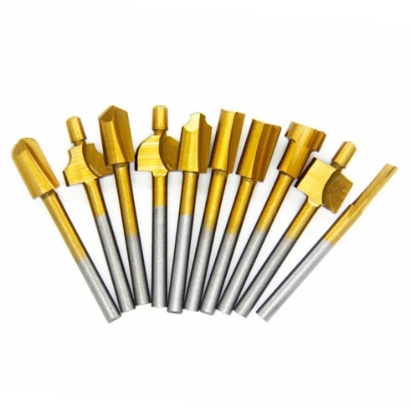 Kit 10 Fresas Brocas Cnc Madeira Tupia Micro Retifica