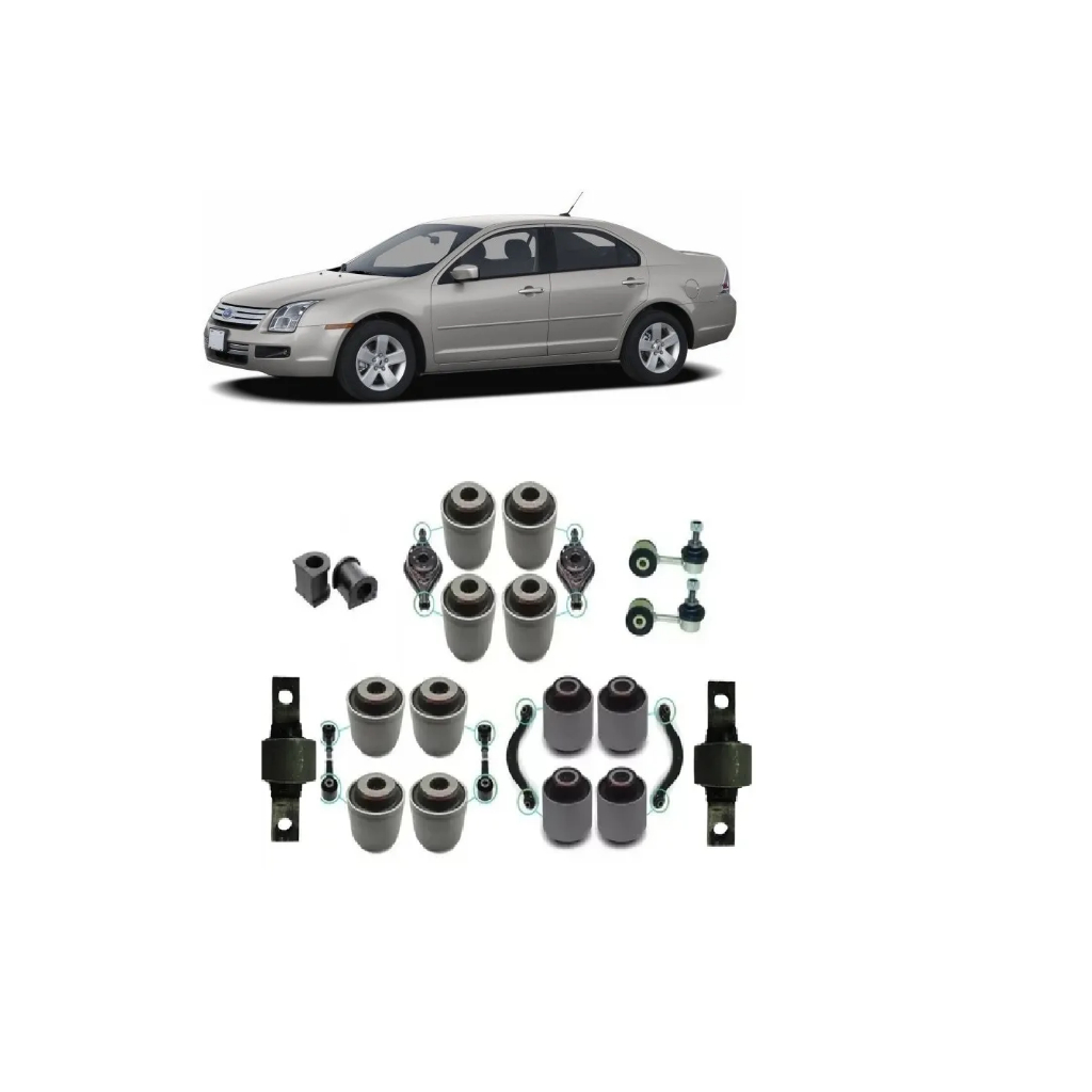 16 Buchas 02 Bieletas Suspensão Traseira Ford Fusion 2007/2012