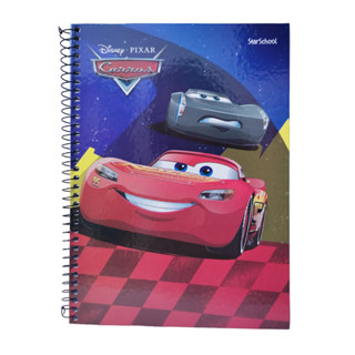 Caderno Universitário 01 matéria 80fls Disney Carros Capa Dura