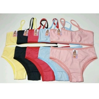 Kit 4 Conjunto Top e Calçinha Infantil Conjunto Juvenil em Oferta na Shopee