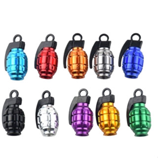 Par Tampa Válvula Birro Bico Para Pneu de Carro Moto Bicicleta Modelos Foguete Vela Boliche Granad4 Varias Cores