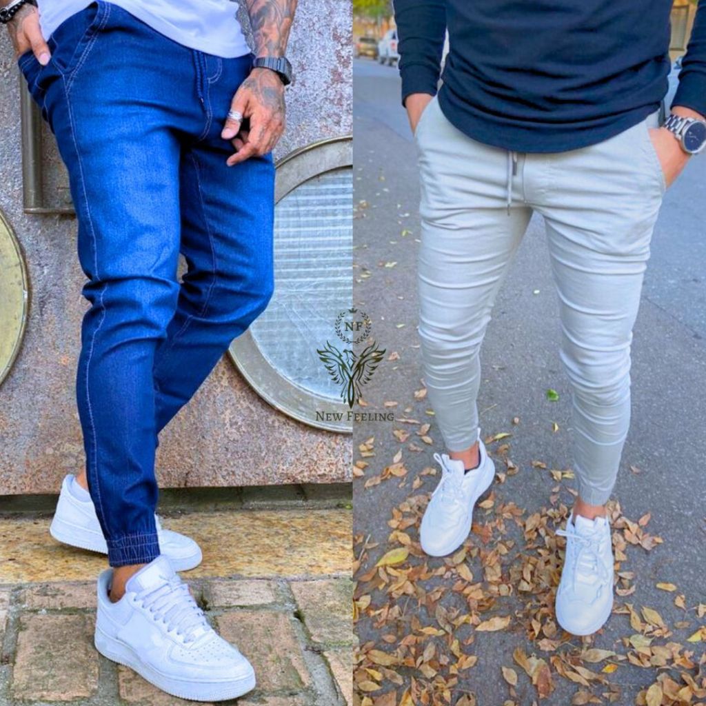 Calça Jogger Masculina Jeans rasgada - Compre Já Envio imediato