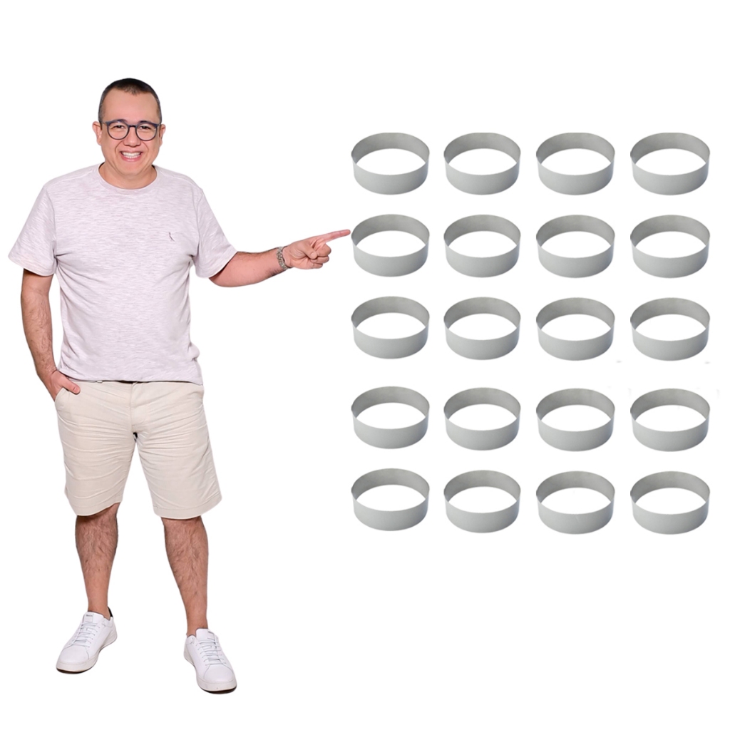 20 Modelador Cortador Forma Pão Hambúrgue em Oferta na Shopee