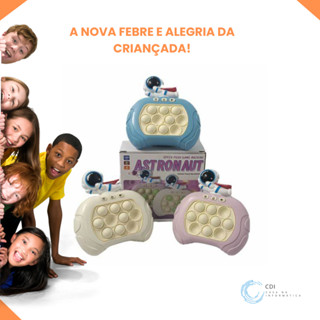 Brinquedo Pop-it Mini Gamer Stress Eletrônico Astronauta