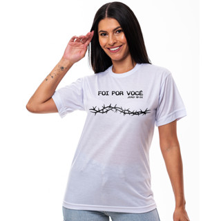 Camiseta Feminina Foi por Voce Várias Cores T-Shirt Camisa Basica Casual Envio em 24h
