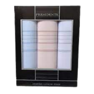 Caixa de Lenços Masculinos De Bolso 41x41cm Kit com 3 Unidades em Oferta na Shopee