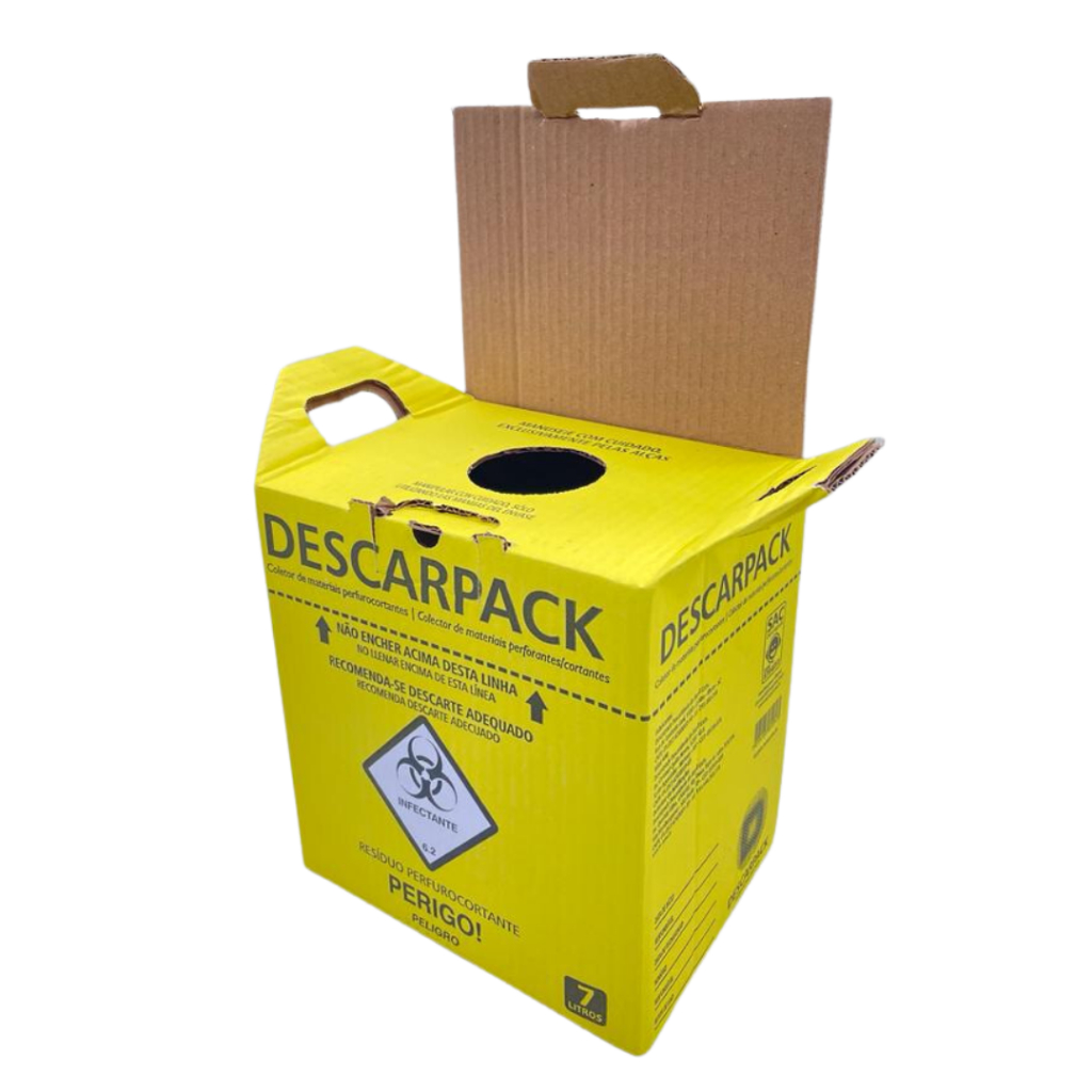 Coletor para Material Perfurocortante - 7 Litros