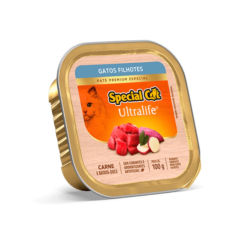 Racao Special Cat Pate Gatos Filhotes Carne 100g - Pets