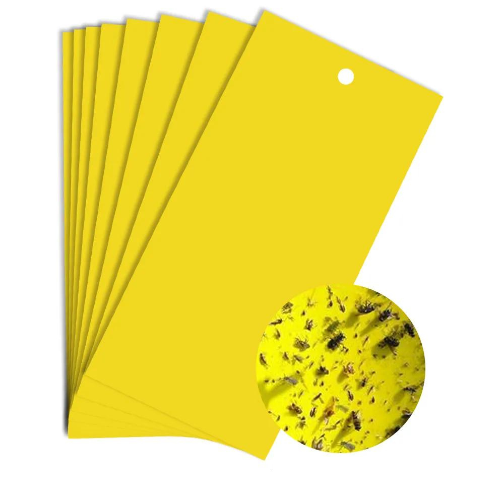 Armadilha Amarela Adesiva Contra Insetos Cartela Para Plantas Jardim 10 A 50 Unidades em Oferta na Shopee