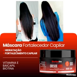 Máscara Sos Cresce Fios Titanium Liss 250G Acelera Crescimento Combate Queda