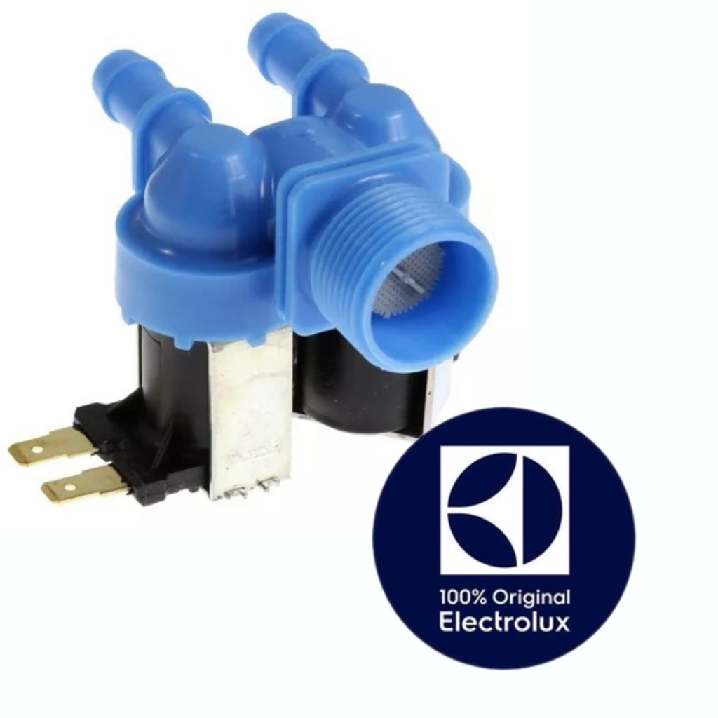 VALVULA ENTRADA AGUA DUPLA 2 VIAS ELECTROLUX (220V) ORIGINAL - LDD16 - LTD11 - LTD13 - LTD15 - LTD16