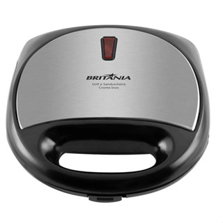 Sanduicheira e Grill Crome Inox 750W 220 Volts - Britania
