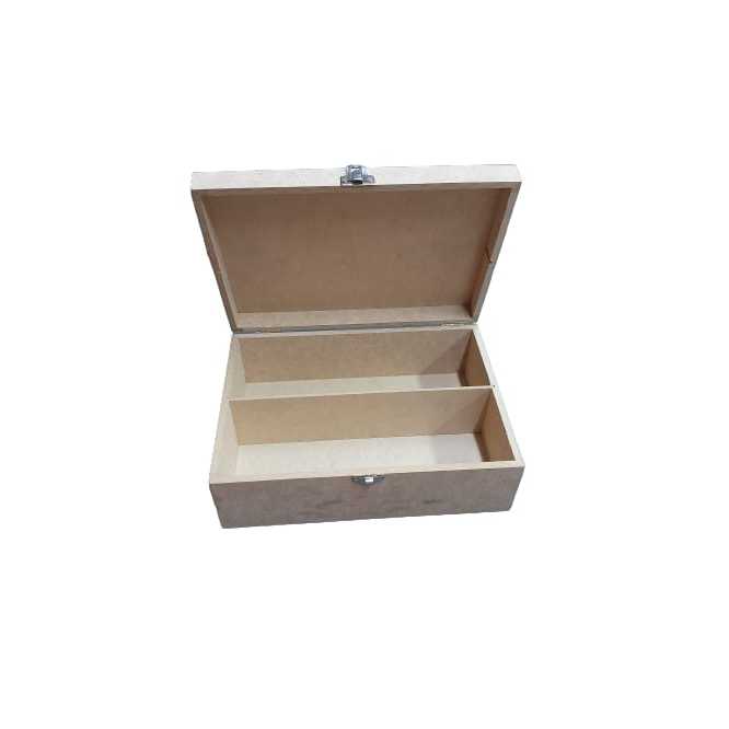 2 Caixas Chandon Dobradiça MDF Cru 25x18x9 Padrinhos