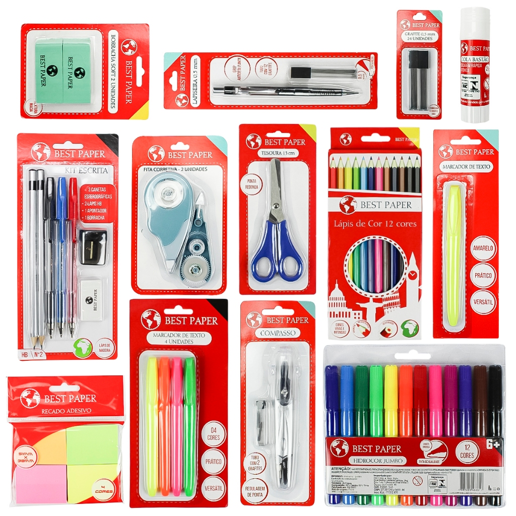 Kit Lista de Material escolar - Ensino Fundamental 02