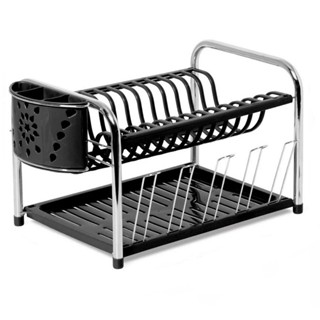 Escorredor Secador Master Tubo Inox C/Porta Copos e Talheres