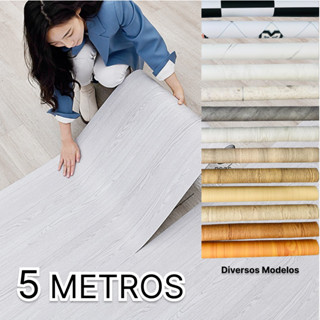 Adesivo Para Piso Vinilico Autocolante 5mx61cm Proprio Para Chão Cozinha Sala Banheiro Sal...