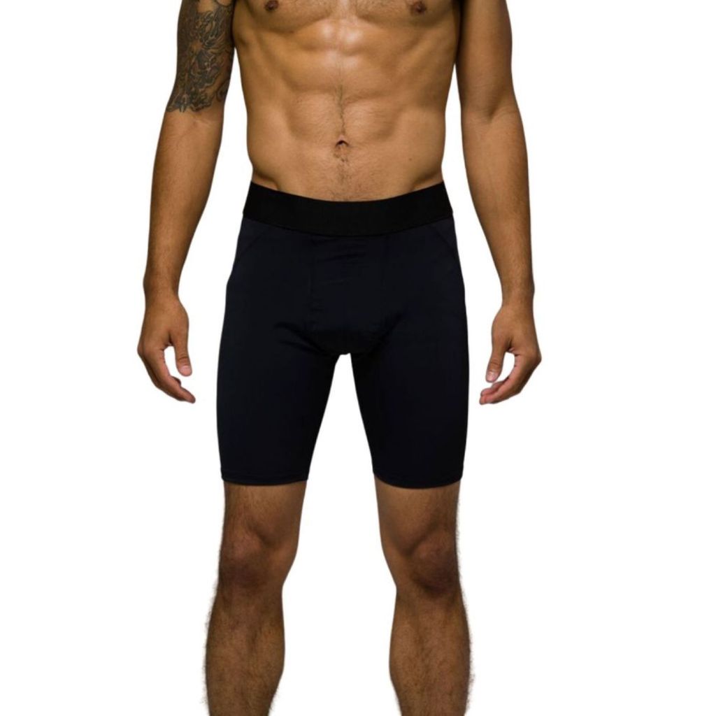 Cueca Box Boxer Ciclista Long Leg Masculina Microfibra Perna Longa Shorts Esportes