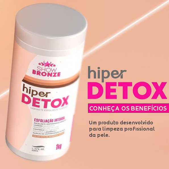 Hiper Detox Sabonte Esfoliante Corporal Capilar Essência 1kg