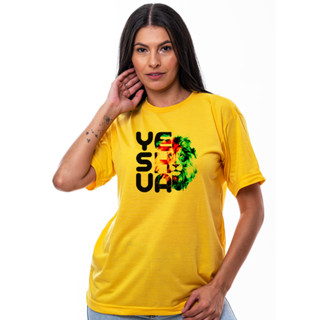 Camiseta Feminina Yeshua leao Várias Cores T-Shirt Camisa Basica Casual Envio em 24h