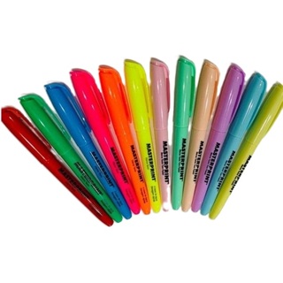 Kit 12 Marca Texto - 6 Neon + 6 pastel -  Masterprint - Fofo e Colorido em Oferta na Shopee