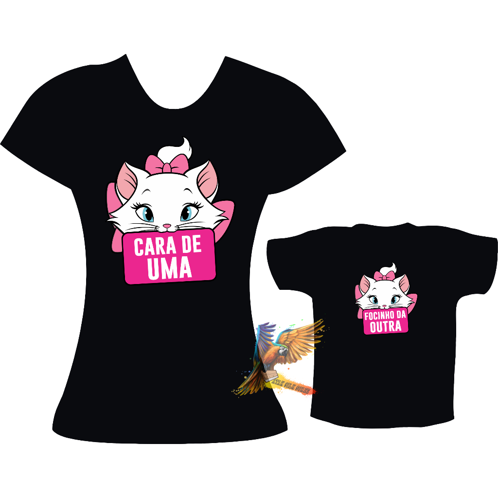 Kit Camiseta Mãe e Filha Cara De Uma/Focinho Da Outra.