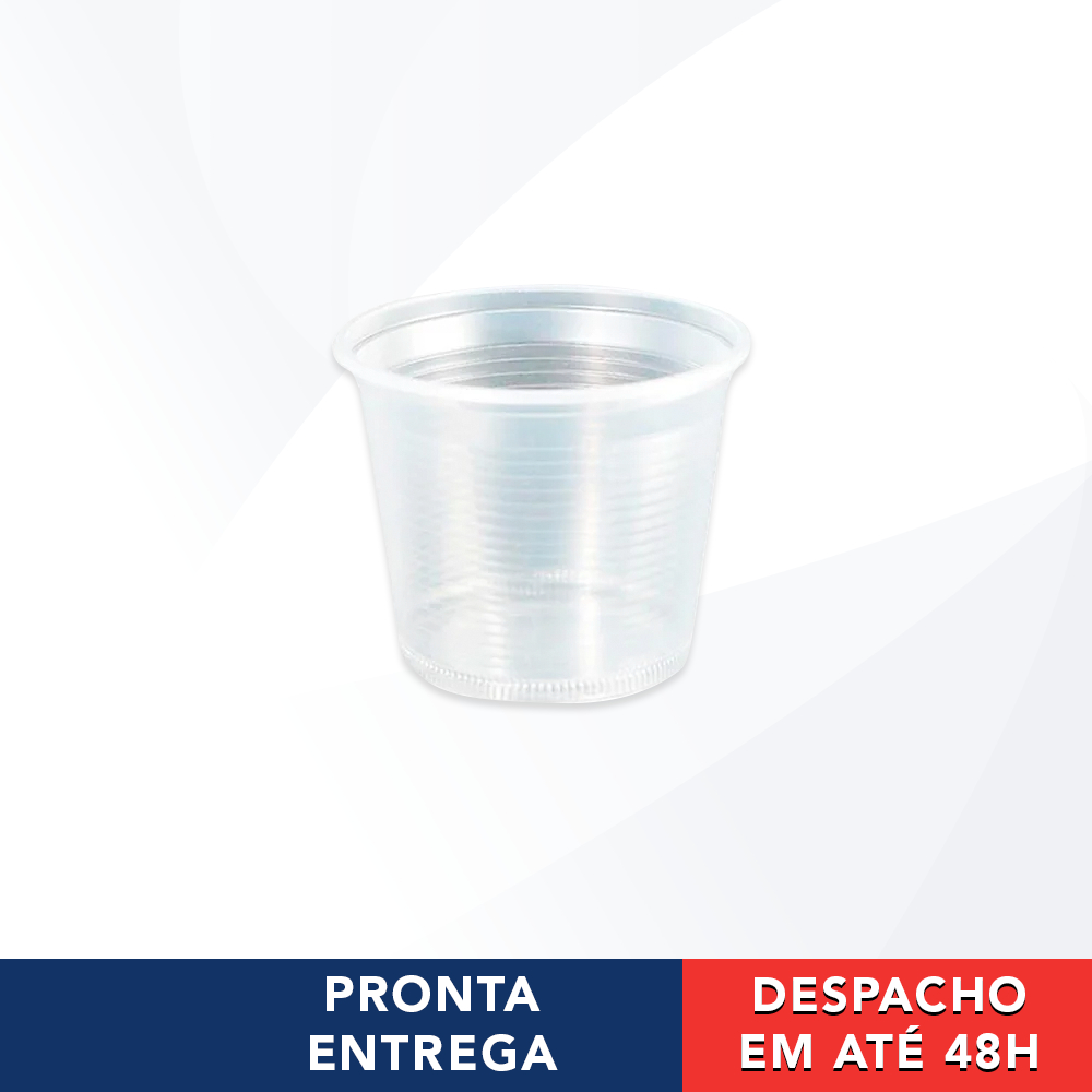 50 Potes Plásticos Descartáveis Transparentes Sem Tampa 250ml Copoplast em Oferta na Shopee
