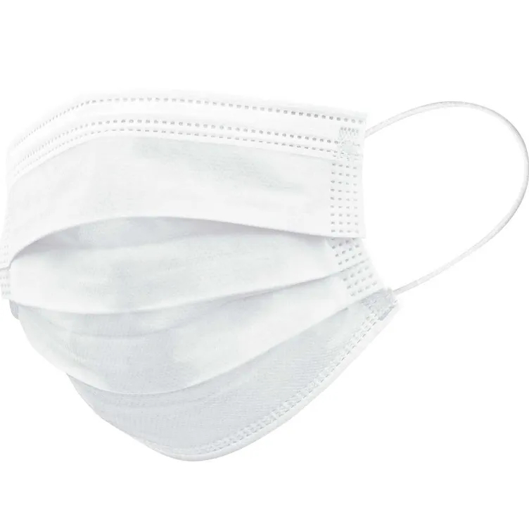 Kit 250 Máscaras Descartável Facial Tripla Camada BRANCA em Oferta na Shopee