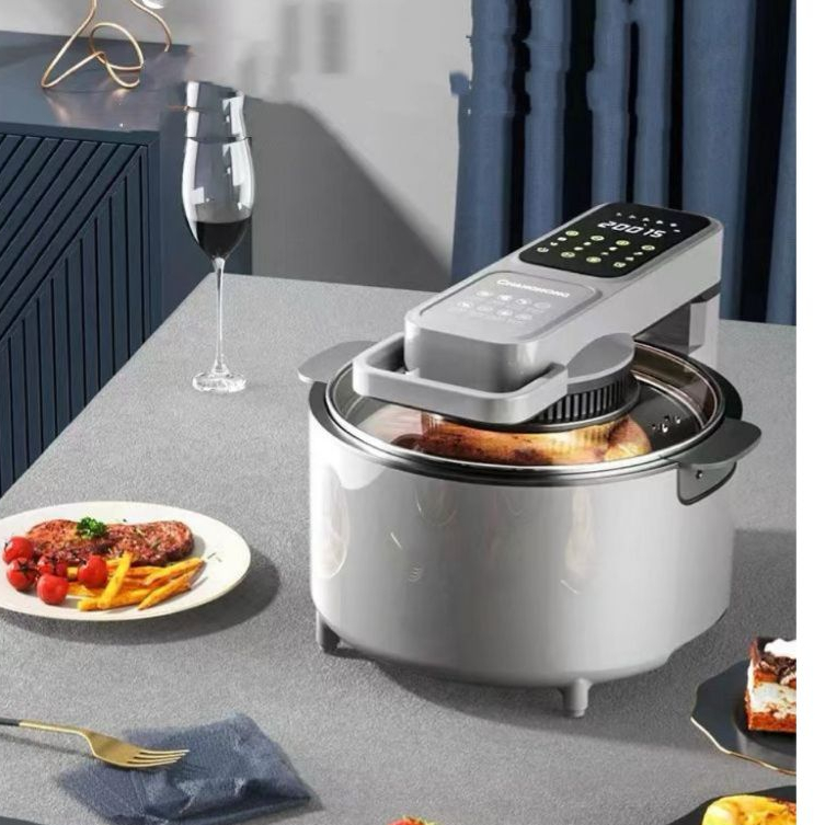 Fritadeira Elétrica Air Fryer Digital Sem Óleo 127v-220v Com Panela Removível e Grelha Para Preparo De Demais Refeições 10L ohf