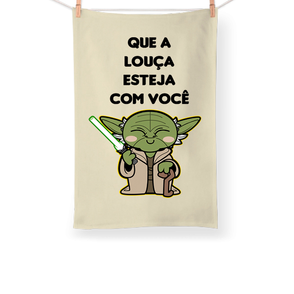Pano de Prato Mestre Yoda Engraçado Nerd Geek Series em Oferta na Shopee