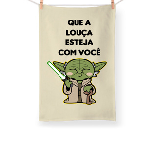 Pano de Prato Mestre Yoda Engraçado Nerd Geek Series em Oferta na Shopee