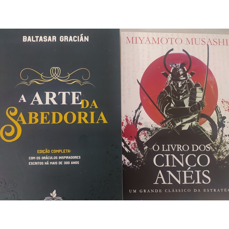 O LIVRO DOS 5 ANÉIS MUSASHI + A ARTE DA SABEDORIA COMBO C 2 NOVOS