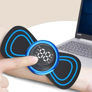 Mini Massageador Elétrico Portátil Cervical EMS Alivia Dores Corpo Pescoço