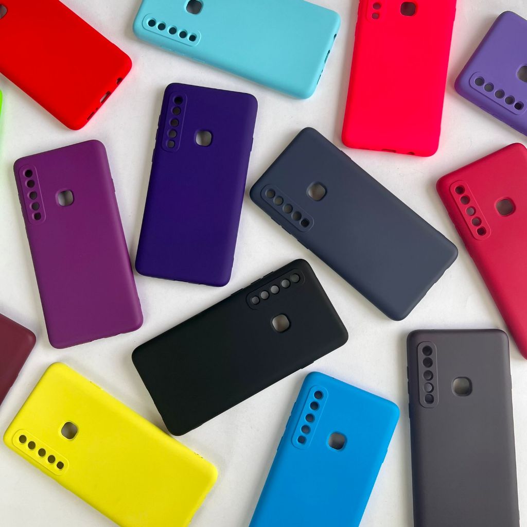 Capinha para Samsung A9 2018 (Camerâ Fechada)/ Capa Case Silicone Aveludada Colorida Forrada (CF26) em Oferta na Shopee