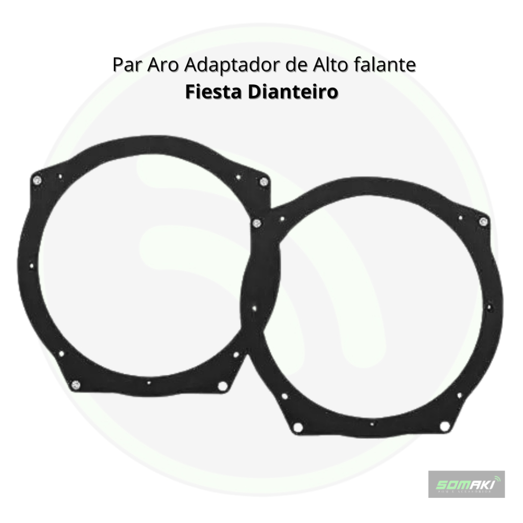 Par Aro Adaptador Alto Falante Fiesta Dianteiro Permak